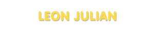 Der Vorname Leon Julian